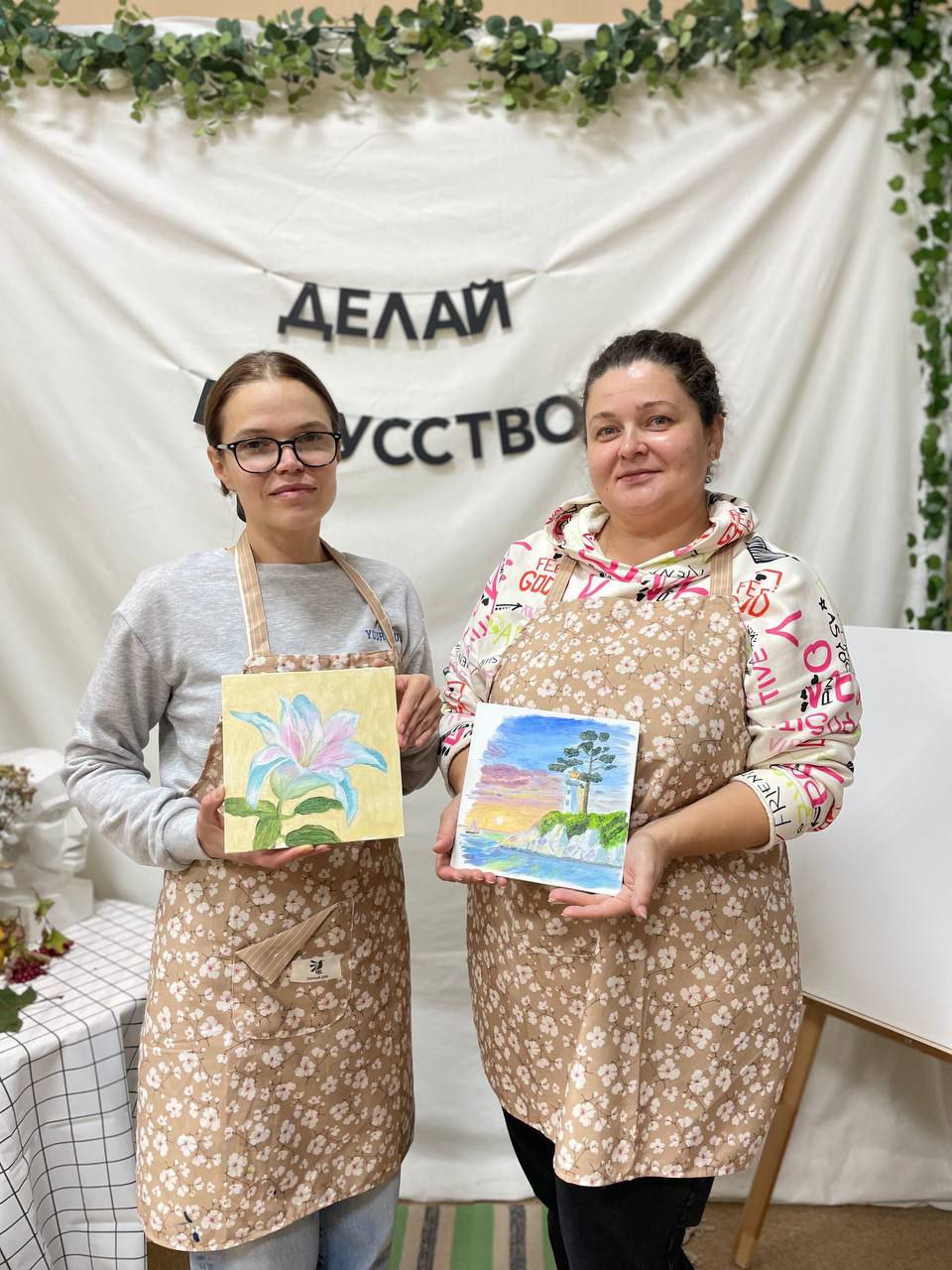 Мастер-класс по живописи акрилом на холсте